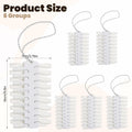 Qulkws 6 Sets 216 Tips Clear Double Layer Nail Color Swatch Practice Chart by Deal US