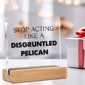 GTGIC Funny Office Desk Sign Humor Decor Clear Acrylic 4x4 Inches Polychrome by Deal US