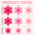 Telooco 9Pcs Pink Paper Fans & Flowers Party Decorations Hanging Set by Deal US