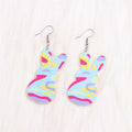 xuzhiyuan Happy Easter Acrylic Rabbit Carrot Basket Drop Earrings by Deal US