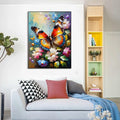 LYKEJI Butterfly Diamond Painting Kit 11.8x15.7 Inch Colorful 5D Full Round by Deal US
