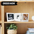 Sonogram Picture Frame with Inkless Hand Footprint Kit Gender Neutral Baby Decor by Deal US
