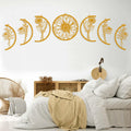 Cpcdaosk Moon Flower Metal Wall Decor Boho Moon Phase Art Indoor Home by Deal US