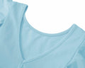 Dutebare Toddler Ruffle Trim A-line Belted Dress Light Purple Size 5T by Deal US