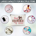 Nuckxy Best Grandma Ever Cosmetic Bag Pink Leopard Print by Deal US