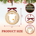 DEARMINE Baby First Christmas Ornament 2024 Wood Writable Newborn Gift by Deal US