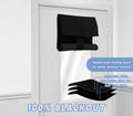 Mecodeco Classroom Door Curtain Mocha 12W x 30L 1 Panel Light Control Privacy by Deal US
