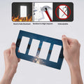 Wpshijia Light Switch Cover Wilderness Snow Cedar Moonlight Forest 4 Gang Switch by Deal US