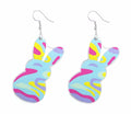 xuzhiyuan Happy Easter Acrylic Rabbit Carrot Basket Drop Earrings by Deal US