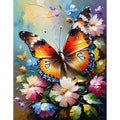LYKEJI Butterfly Diamond Painting Kit 11.8x15.7 Inch Colorful 5D Full Round by Deal US