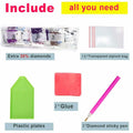 LYKEJI Butterfly Diamond Painting Kit 11.8x15.7 Inch Colorful 5D Full Round by Deal US