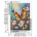 LYKEJI Butterfly Diamond Painting Kit 11.8x15.7 Inch Colorful 5D Full Round by Deal US