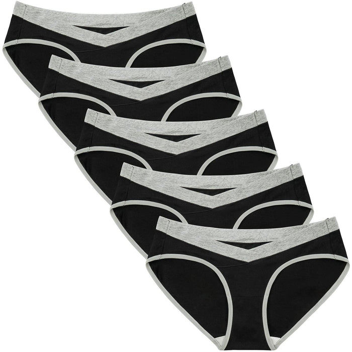 INNERSY Women's Maternity Underwear Cotton Soft Breathable 5 Pack Black Size S by Deal US