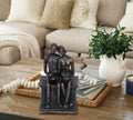 PUHOZN Iron Couple Statue - Cast Iron Couple Sculpture Wedding Modern Abstract by Deal US