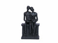PUHOZN Iron Couple Statue - Cast Iron Couple Sculpture Wedding Modern Abstract by Deal US
