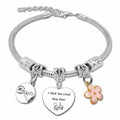 DlaeKua Silver Stainless Steel Friendship Bracelet Christmas Theme Women by Deal US