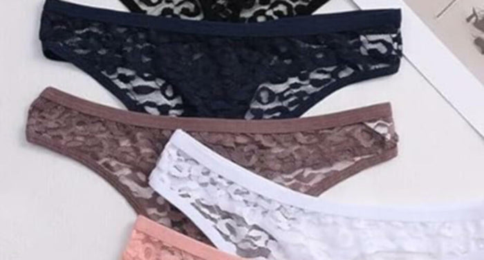 SOLY HUX Women Lace Sheer Thong Panties 3 Pack Low Rise Multicolor L by Deal US