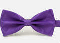 PPhtony 2pcs Satin Pre-Tied Bow Ties Adjustable Formal Tuxedo Purple by Deal US