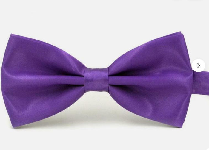 PPhtony 2pcs Satin Pre-Tied Bow Ties Adjustable Formal Tuxedo Purple by Deal US