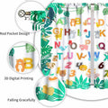 Lnepty Kids Alphabet ABC Curtains Woodland Animal Nursery 2pcs 42x45 by Deal US
