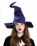 RENEMEGO Purple Witch Hat Ruched Halloween Costume Adult Cosplay LARP by Deal US