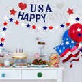 Aulaned 4th of July Decorations Patriotic USA Banner Star Garland Set by Deal US