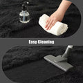 Macgace 6x9 Black Shag Area Rug Fluffy Plush Non-Slip Washable by Deal US