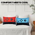 2pcs Game Pillow Covers Plush Lumbar Cushion Case 12x20 No Insert by Deal US