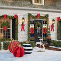 Nutcracker Christmas Banner Porch Sign Front Door Indoor Outdoor Decor by Deal US