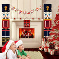 Nutcracker Christmas Banner Porch Sign Front Door Indoor Outdoor Decor by Deal US
