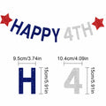 Aulaned 4th of July Decorations Patriotic USA Banner Star Garland Set by Deal US