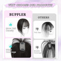 BUPPLER 360° 3D Hair Topper with Bangs for Thinning Hair 5x10 Brown Black by Deal US