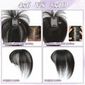 BUPPLER 360° 3D Hair Topper with Bangs for Thinning Hair 5x10 Brown Black by Deal US