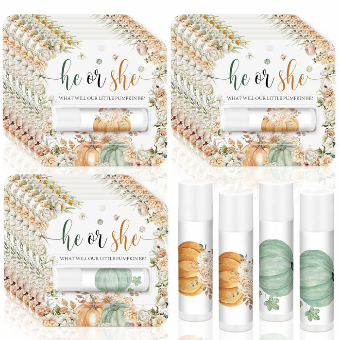 Open Box Heigble 24pcs Pumpkin Lip Balm Fall Party Favors Like New by Deal US