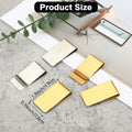 Qianyu Slim Money Clip 6 Pack Stainless Steel Cash Card Holder Gold Silver by Deal US