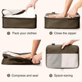 SOARSAIL Compression Packing Cubes 6 Pack Travel Organizer Charcoal Gray by Deal US