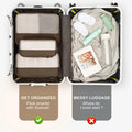 SOARSAIL Compression Packing Cubes 6 Pack Travel Organizer Charcoal Gray by Deal US