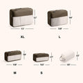 SOARSAIL Compression Packing Cubes 6 Pack Travel Organizer Charcoal Gray by Deal US