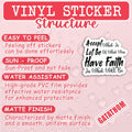 3PCS Christian Sticker God Is Still Writing Your Story Waterproof Vinyl Decal by Deal US