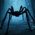 JOYIN 6.5ft Halloween Giant Spider Outdoor Yard Lawn Decoration Black by Deal US