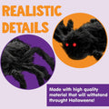 JOYIN 6.5ft Halloween Giant Spider Outdoor Yard Lawn Decoration Black by Deal US