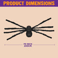 JOYIN 6.5ft Halloween Giant Spider Outdoor Yard Lawn Decoration Black by Deal US