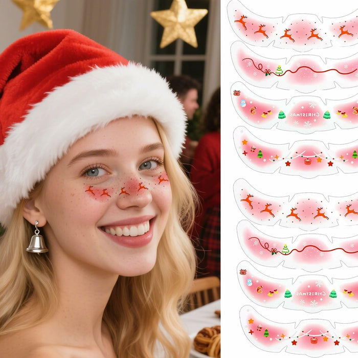 Halloween Glitter Freckle Makeup Patches 8pcs Waterproof Temporary Tattoos by Deal US