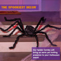JOYIN 6.5ft Halloween Giant Spider Outdoor Yard Lawn Decoration Black by Deal US