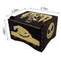Wood Music Box Wind Up Laser Engraved Halloween Christmas Musical Gift by Deal US