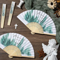 Threehoney 25pcs Funeral Memorial Folding Fans Sympathy Condolence Gifts by Deal US