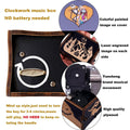 Wood Music Box Wind Up Laser Engraved Halloween Christmas Musical Gift by Deal US