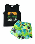 NZRVAWS Toddler Boy Summer Outfit 2pcs Tank Top Shorts Set Hawaiian by Deal US