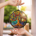 AVERXO Tree of Life Viking Suncatcher Window Hanging Decor 6in Open Box by Deal US