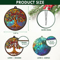 AVERXO Tree of Life Viking Suncatcher Window Hanging Decor 6in Open Box by Deal US